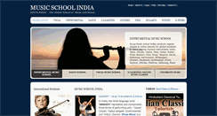 Desktop Screenshot of musicschoolindia.com